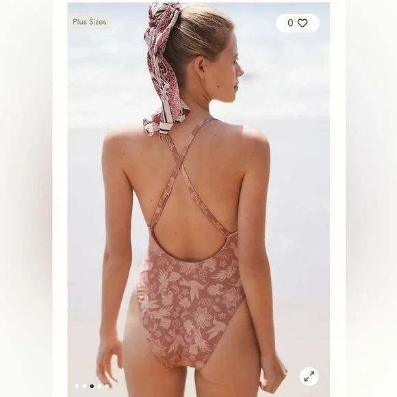 Anthropologie NWT Shawna Ruched One-Piece Swimsuit Size XXS. - Picture 3 of 8